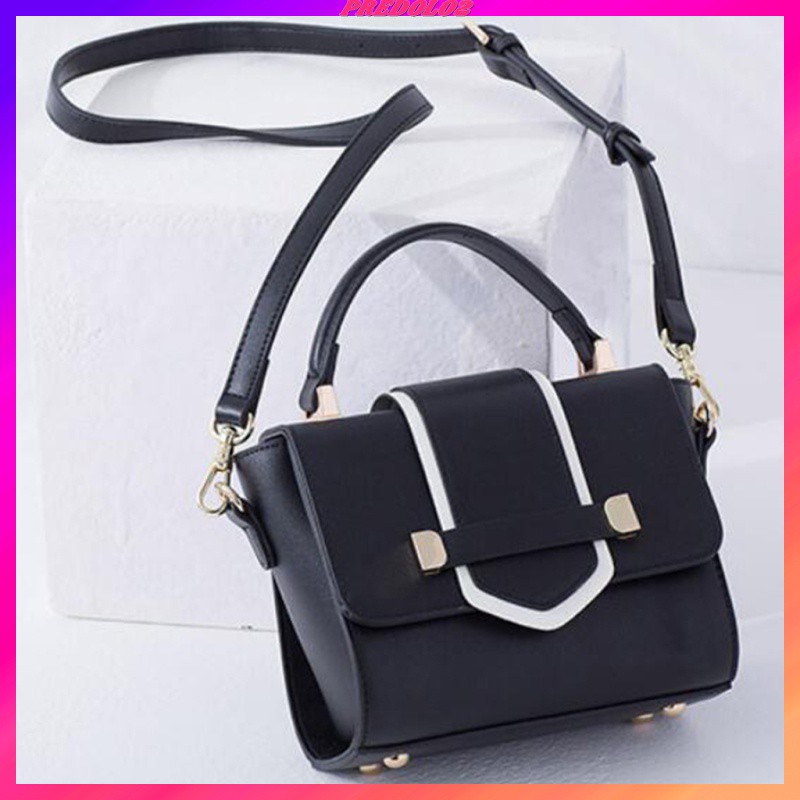 [Predolo2] Dây Đeo Túi Xách Da PU Màu Đen Điều Chỉnh Được