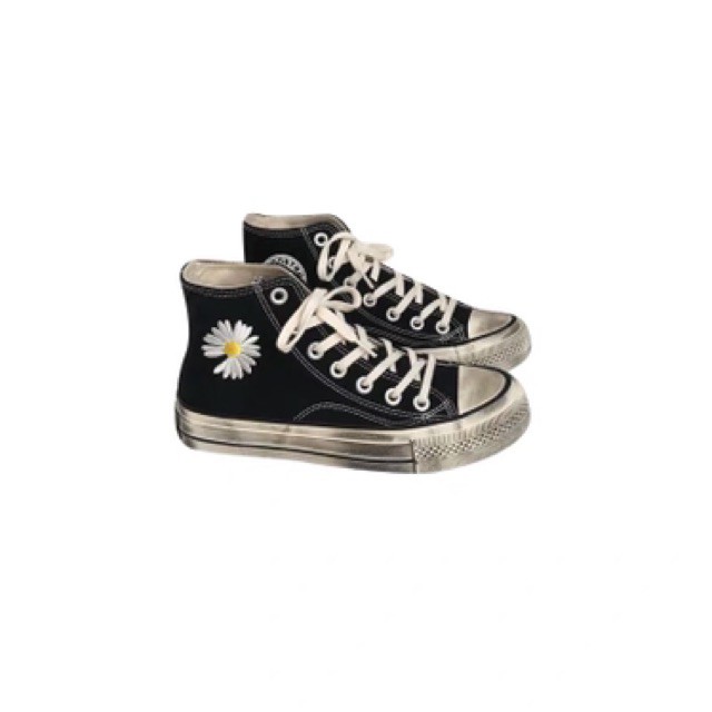 Giày cổ cao hoa cúc đế bẩn | BigBuy360 - bigbuy360.vn