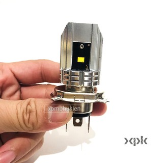 Đèn Pha Led 2 Tim H4 Philip Gắn Xe Máy [ 1 Chiếc ]