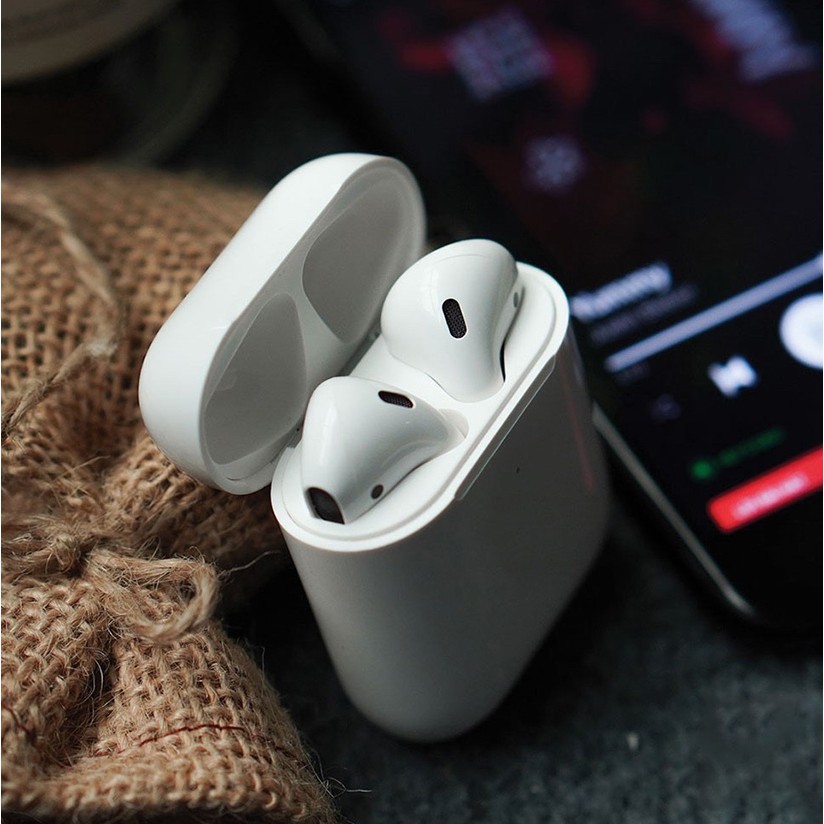 Tai Nghe AIRPODS 2 Hổ Vằn / Tai Nghe AirPods 2 Hổ Vằn Chip Louda 1562M Định Vị Đổi Tên, Dùng Cho IOS & Android