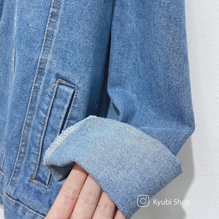 ÁO KHOÁC JEANS BASIC AKJ11 [ UNISEX ]- KYUBI AKJ11