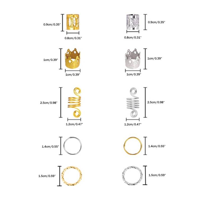 Set 110 Kẹp Tết Tóc Dạng Xoắn Cho Nữ