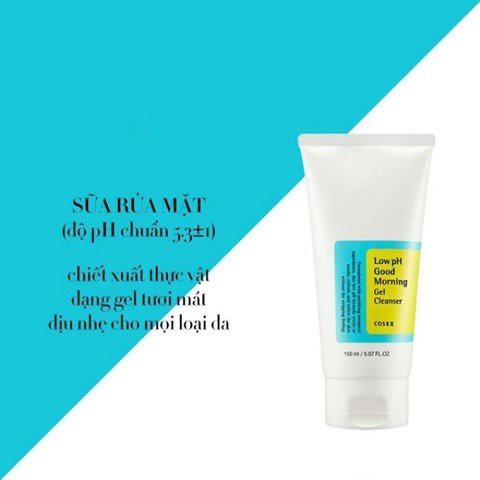 Sữa rửa mặt Cosrx Low pH Good Morning Gel Cleanser
