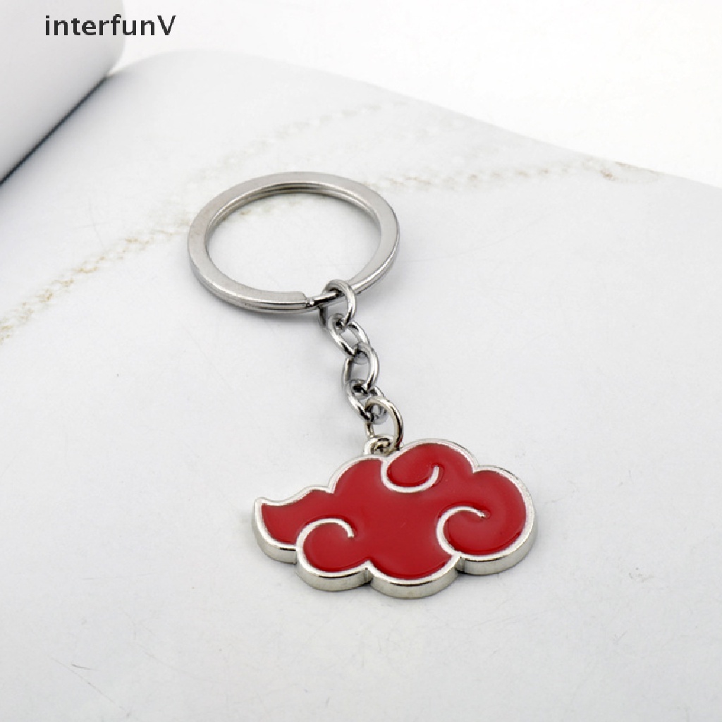 Vòng cổ Mặt Kim Loại Hình Đám Mây Đỏ Phong Cách Anime Akatsuki Nhật Bản