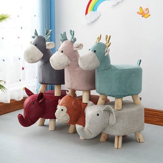 Đờinhà sống Ghế đôn Ghế băng nhỏ sáng tạo Ghế tròn gia đình Ghế sofa Ghế đẩu bằng gỗ cứng