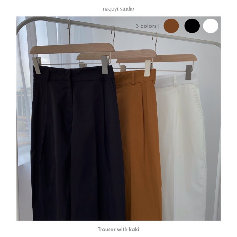 Quần suông lửng kaki ly trước NQ - Q0376 | BigBuy360 - bigbuy360.vn