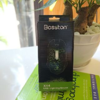 Chuột BOSSTON X14  USB Lighting Mouse RGB ( CHÍNH HÃNG )