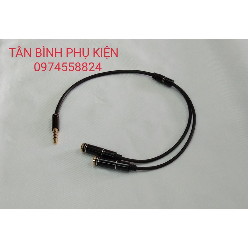 DÂY CHIA TAI NGHE LOẠI TỐT ĐẦU NHÔM JACK CẮM 3.5 LY