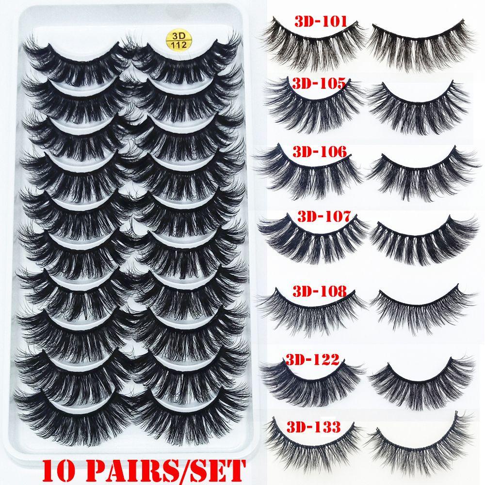 Set 10 Cặp Lông Mi Giả BORAG SKONHED 3D Handmade Dành Cho Trang Điểm Mắt