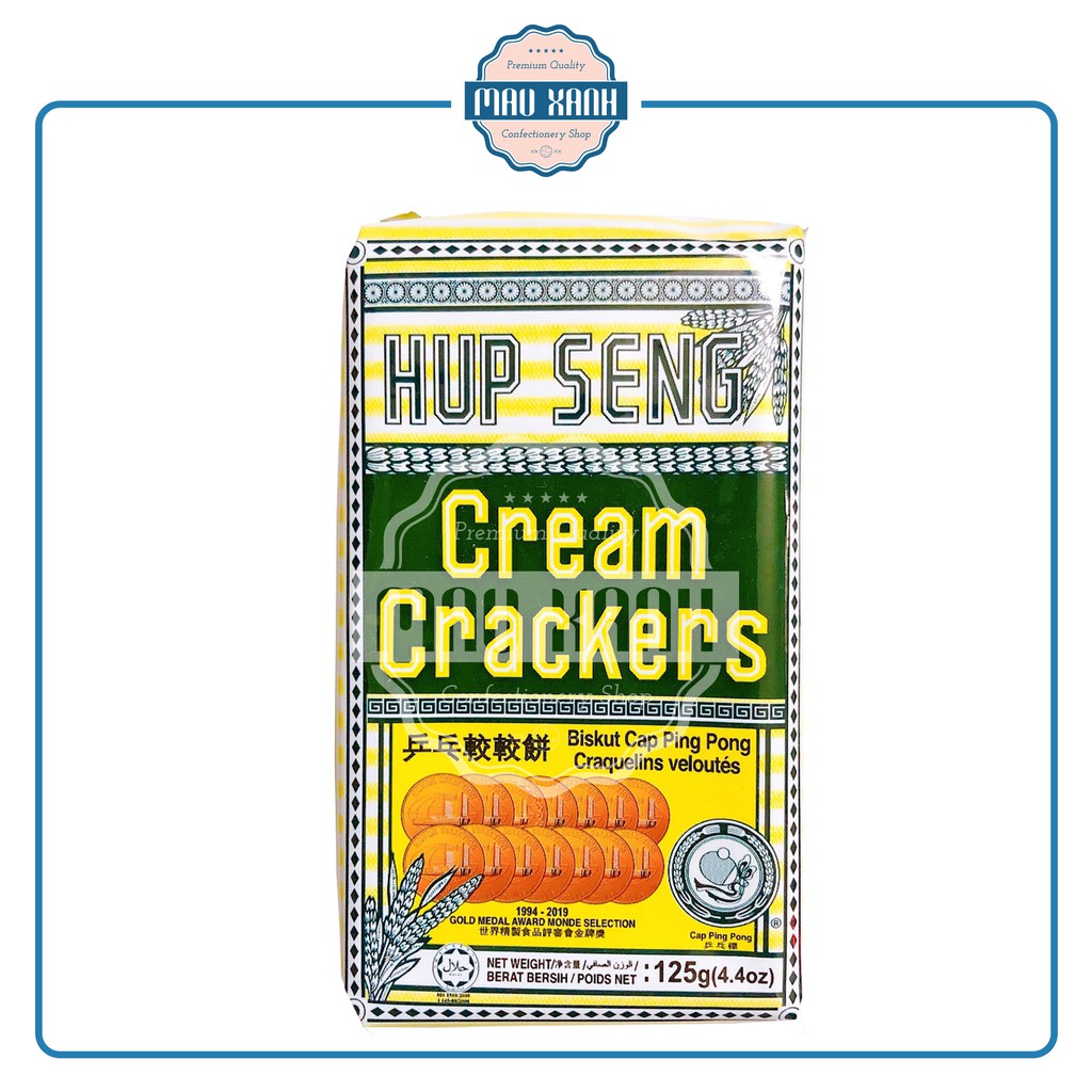 Bánh Ăn Kiêng Lúa Lạt Hup Seng Cream Crackers (Gói 125g)