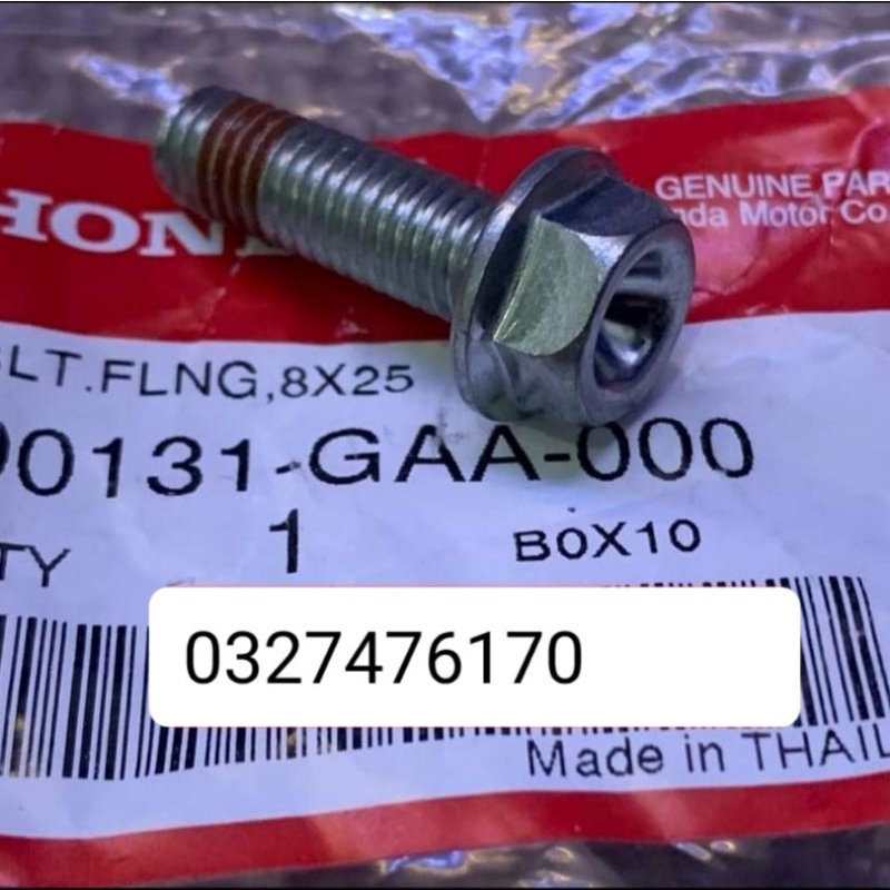 Ốc bắt heo dầu thắng trước WAVE Thái, FUTURE 1 zin honda. bu lông 8x25