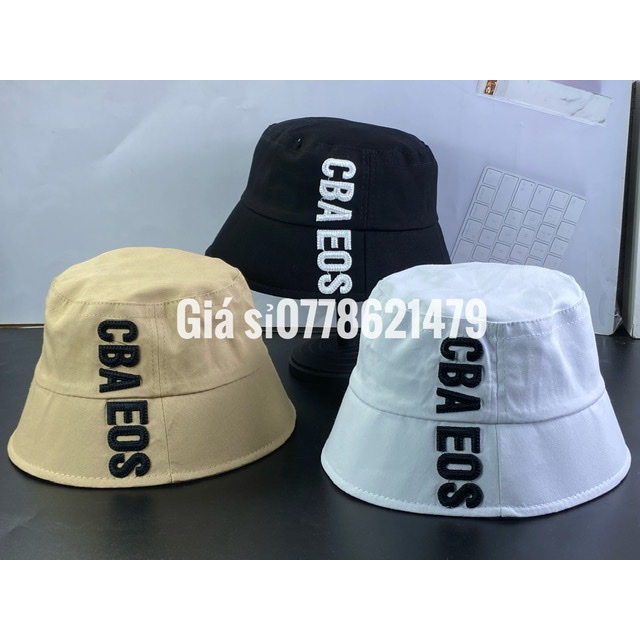 Mũ bo vành cụp - nón bucket hàn quốc thêu chữ CBAEOS sành điệu thời trang