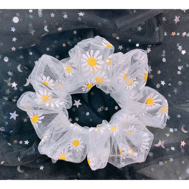 Dây buộc tóc - Scrunchies hoa cúc