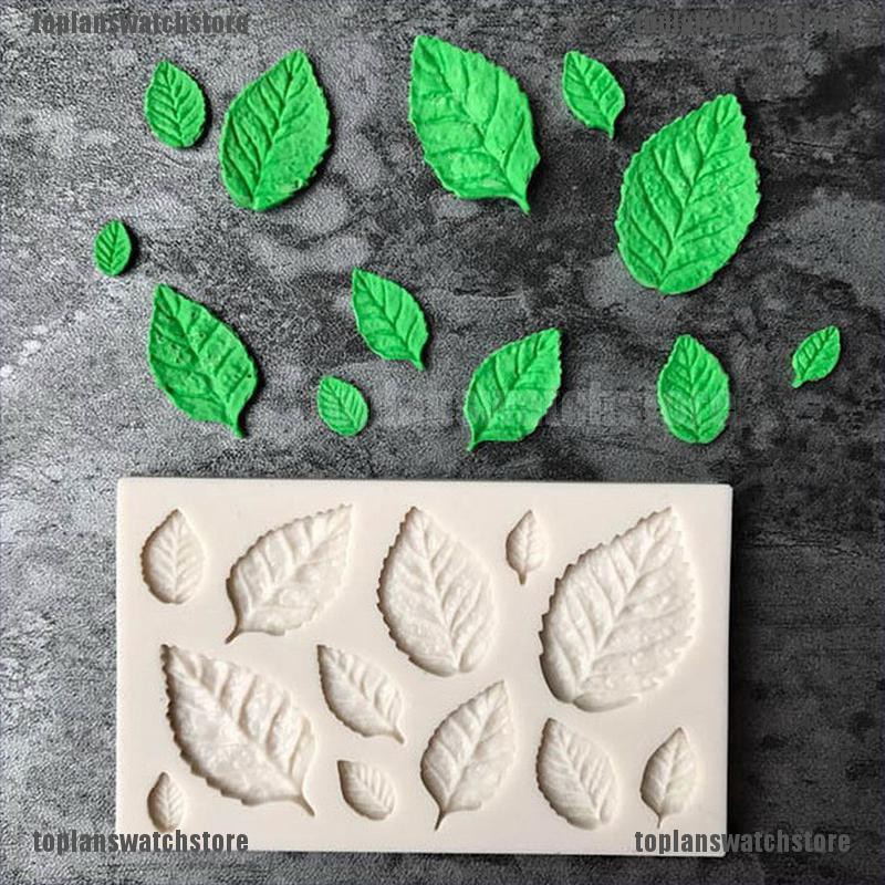 Khuôn Silicone Tạo Hình Chiếc Lá Trang Trí Bánh