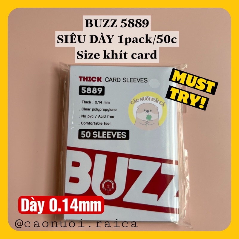 SLEEVE BUZZ DÀY BỌC CARD BẢO VỆ CARD - Cáo nuôi Rái Cá