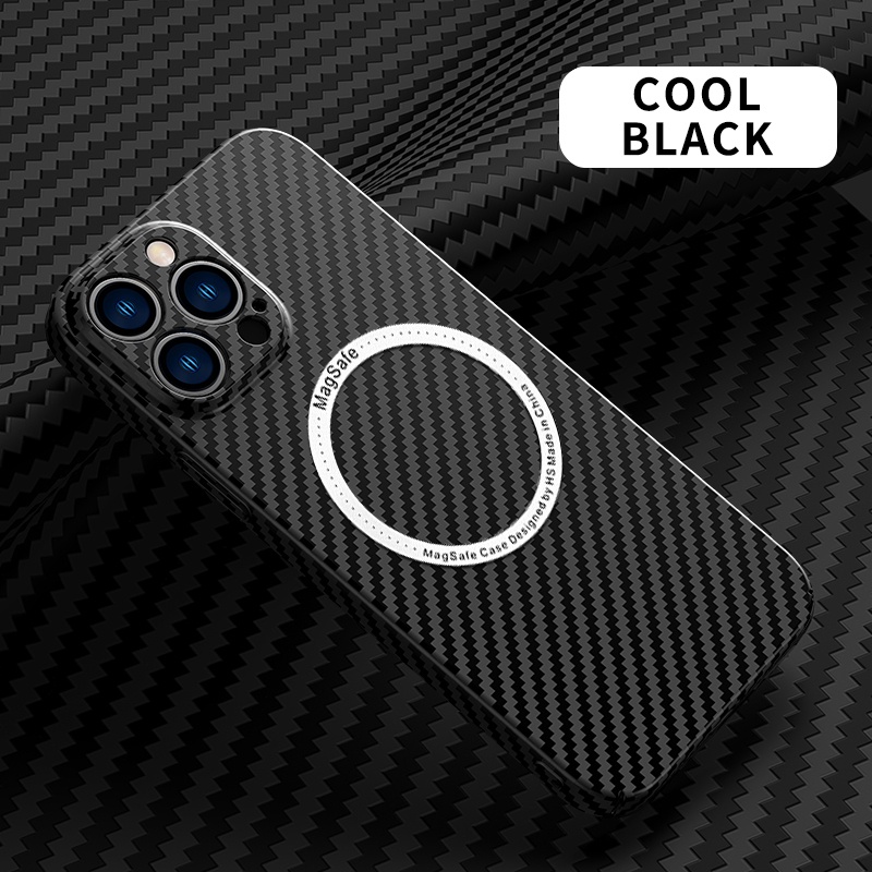 Ốp điện thoại TOPEWON sợi carbon từ tính siêu mỏng chống sốc thích hợp cho iPhone 14 13 11 12 Pro Max