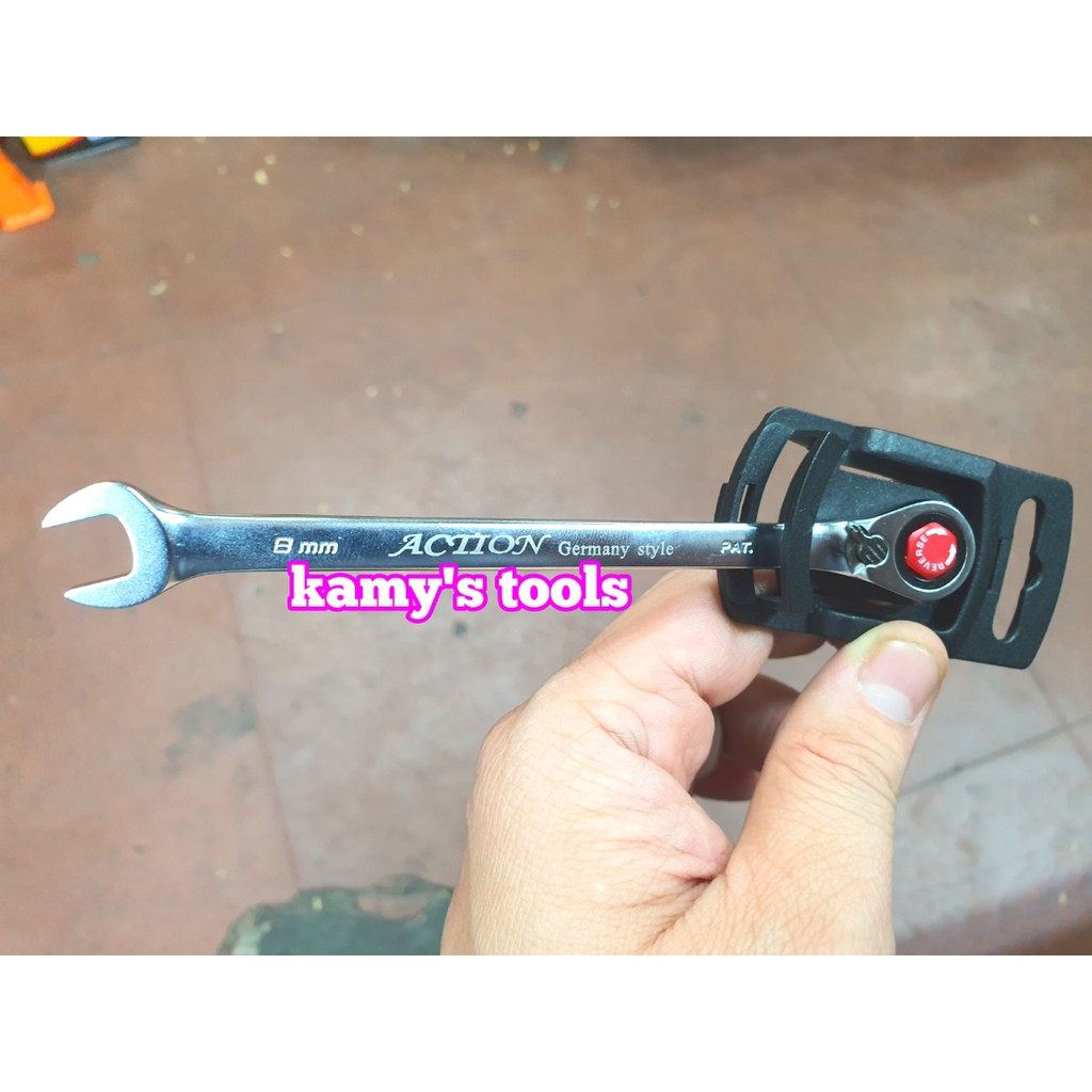 Cờ lê vòng miệng tự động 8mm Action