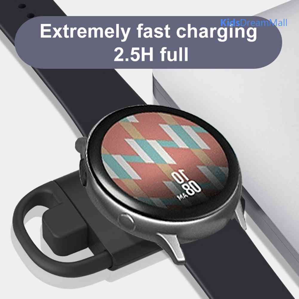 Đế Sạc Không Dây Cho Samsung Galaxy Watch3/4 Active1/2 Màu Đen