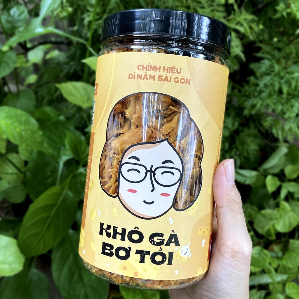 KHÔ GÀ BƠ TỎI cao cấp 300GR I DÌ NĂM SÀI GÒN I Loại NGON NHẤT, đồ ăn vặt THƯỢNG HẠNG I ĐẬM VỊ, MỀM NGON TUYỆT VỜI | BigBuy360 - bigbuy360.vn