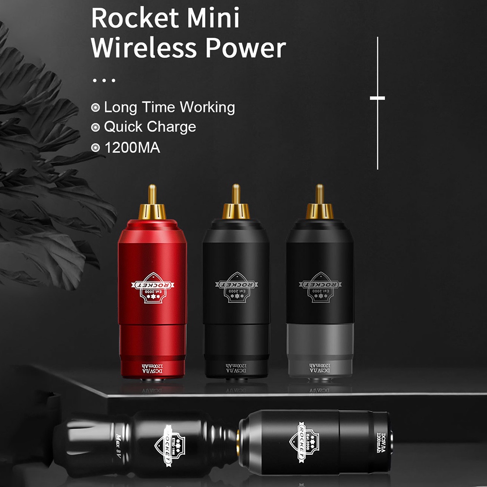 Bộ Máy Xăm Hình Không Dây Mini Giao Diện RCA Chất Lượng Cao