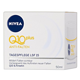KEM NIVEA Q10 PLUS ANTI- FALTEN TAGESLEGE - LFS 15 , 50 ML
