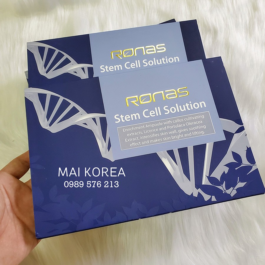 Tế Bào Gốc Ronas Stem Cell Solution chuẩn spa Hàn nguyên set