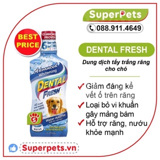 Nước Súc Miệng Cho Chó Dental Fresh 237ml Nhập Mĩ Thơm Tho thumbnail