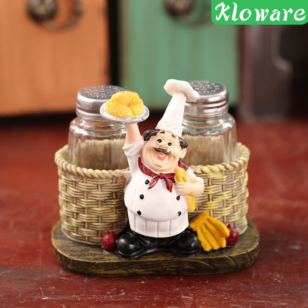 Lọ Đựng Gia Vị Hình Đầu Bếp Phong Cách Retro Mỹ