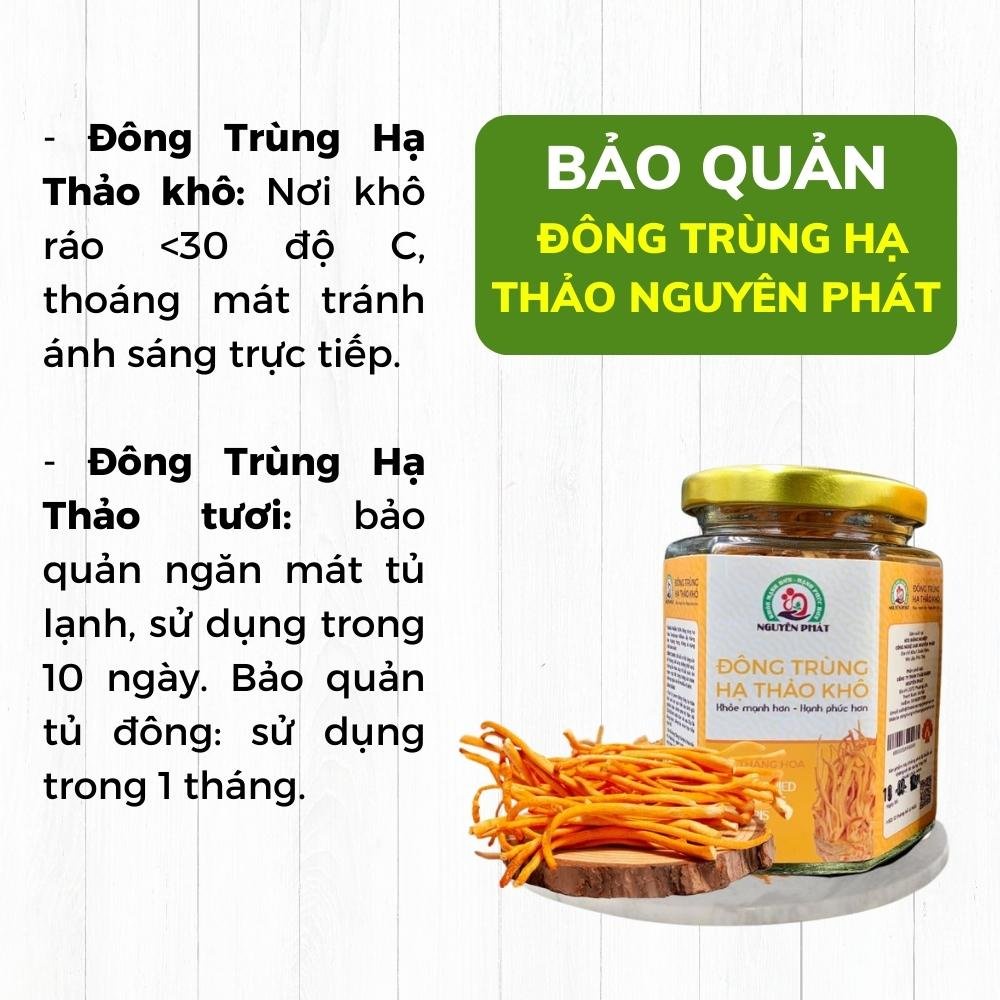 Combo 2 hũ mật ong ngâm Đông trùng hạ thảo CAO CẤP Nguyên Phát hộp 280ml bồi bổ cơ thể chống lão hóa