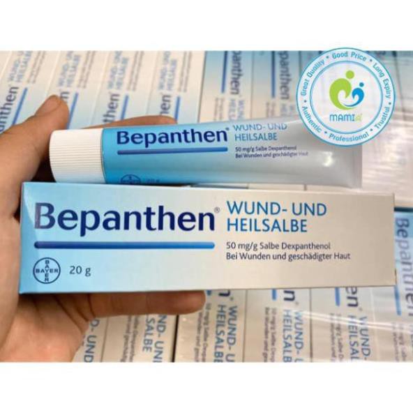 Kem (20g/100g) hỗ trợ hăm cho trẻ sơ sinh, rạn da cho phụ nữ sau sinh Bepanthen Wund Und Heilsalbe, Đức
