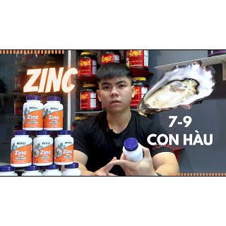 ZINC KẼM Giúp Tăng Test Giảm Mụn Tăng Sinh Lý Tăng Miễn Dịch Bảo Vệ Cơ Thể NOW ZINC GLUCONATE 50MG