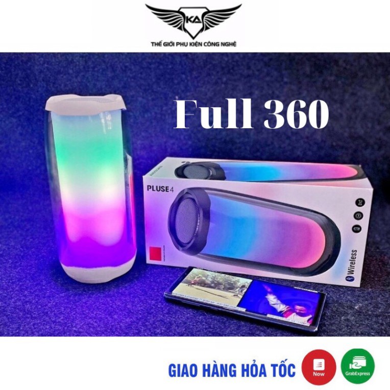 Loa bluetooth JBL Pulse 4+ 1:1 FULL LED 360 ĐỘ theo điệu nhạc, chất lượng âm tuyệt hảo, thiết kế đẹp