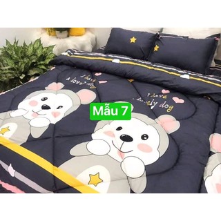 GA GIƯỜNG COTTON BỘ GỒM ( 1 GA + 2 VỎ GỐI NẰM )