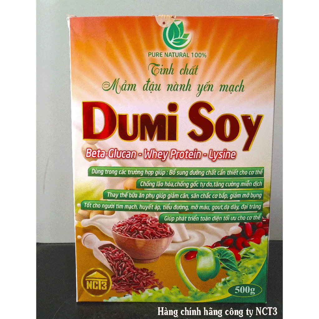 { Rẻ Vô Địch } Tinh Chất Mầm Đậu Nành Yến Mạch DUMI SOY (500g) ( Hàng chính hãng công ty NCT3 )