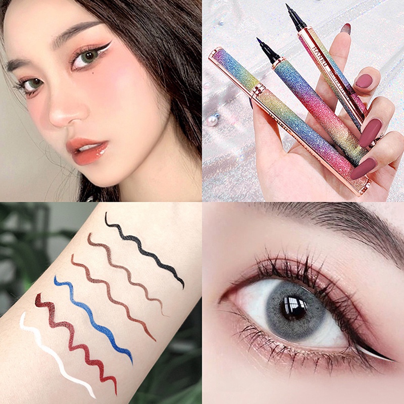 Bút Kẻ Mắt Lâu Trôi Chống Thấm Nước Màu Sắc Phong Cách Hàn Quốc