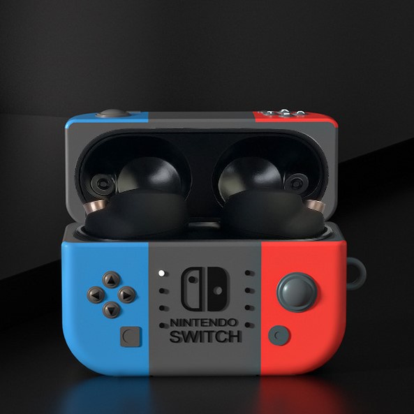 Case Silicon cho Sony WF-1000XM4 hình máy game Nintendo Switch kèm móc treo