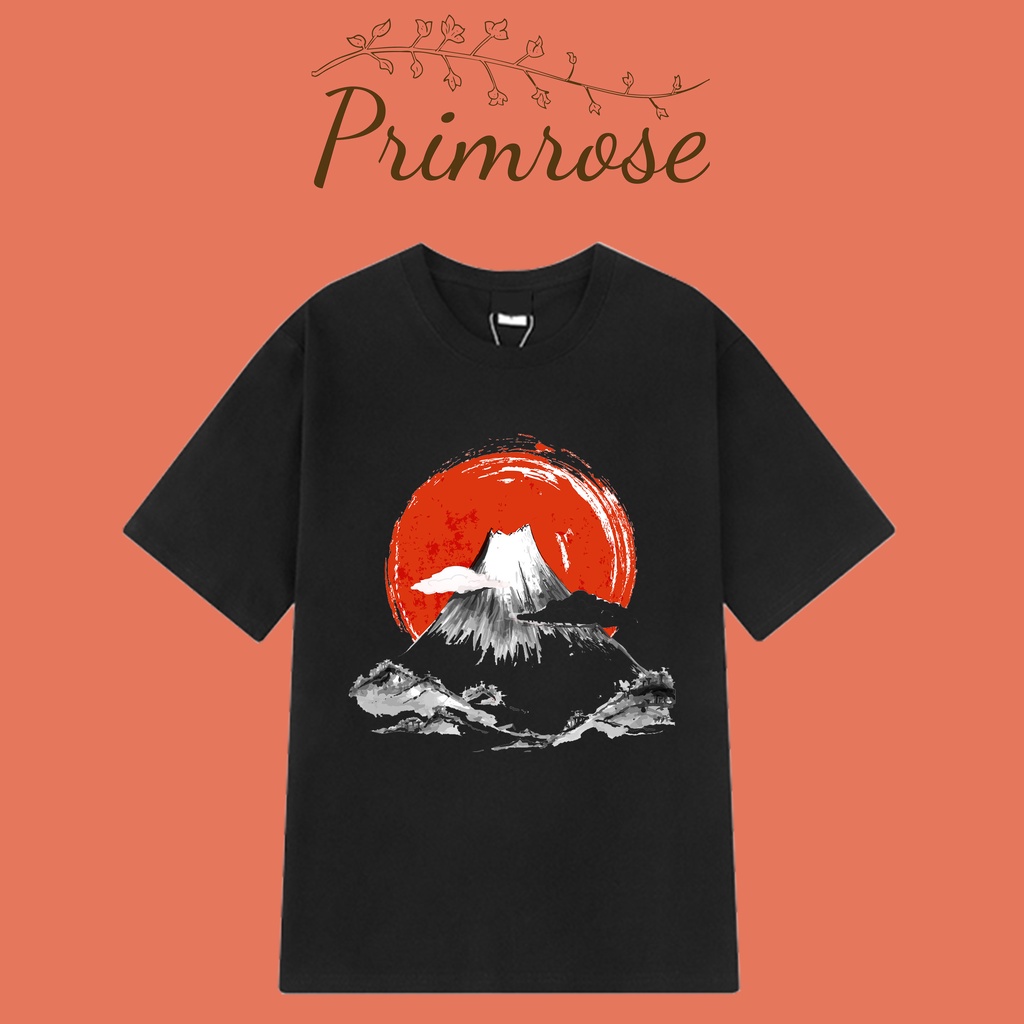 Áo Thun Unisex JAPAN MOUNTAIN MOON Thiết Kế Mới - Tshirt NHẬT BẢN Unisex Nam Nữ BASIC 2 Màu Trắng Đen Form Rộng