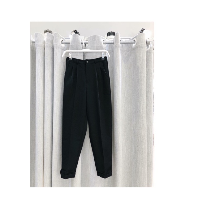Quần baggy gấp gấu