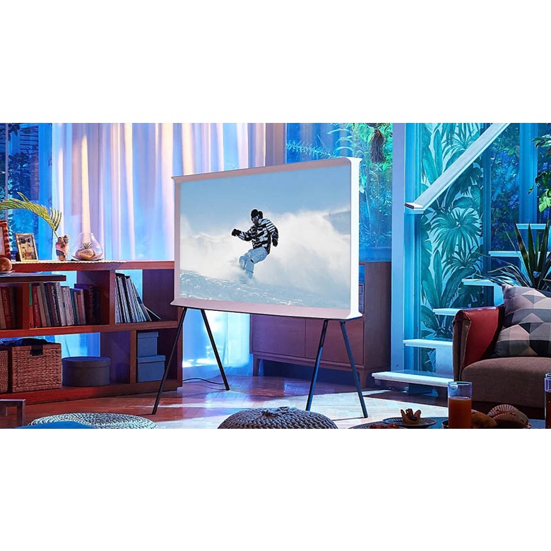 Smart Tivi Kiểu Chữ Có Chân The Serif QLED Samsung 4K 55 inch QA55LS01T 2020 - Điện Máy Kho Rẻ