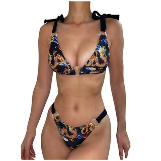 Bikini In Hình Rồng Có Mút Nâng Ngực