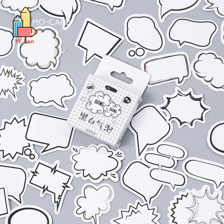 Set 45 Miếng Dán Trang Trí Sáng Tạo