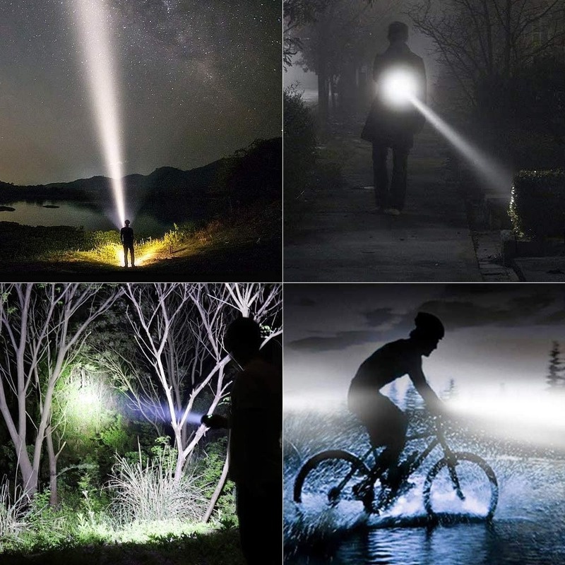 Đèn Pin led ABS Siêu Sáng Đa Năng Kèm Sạc Tiện Dụng Cho Gia Đình