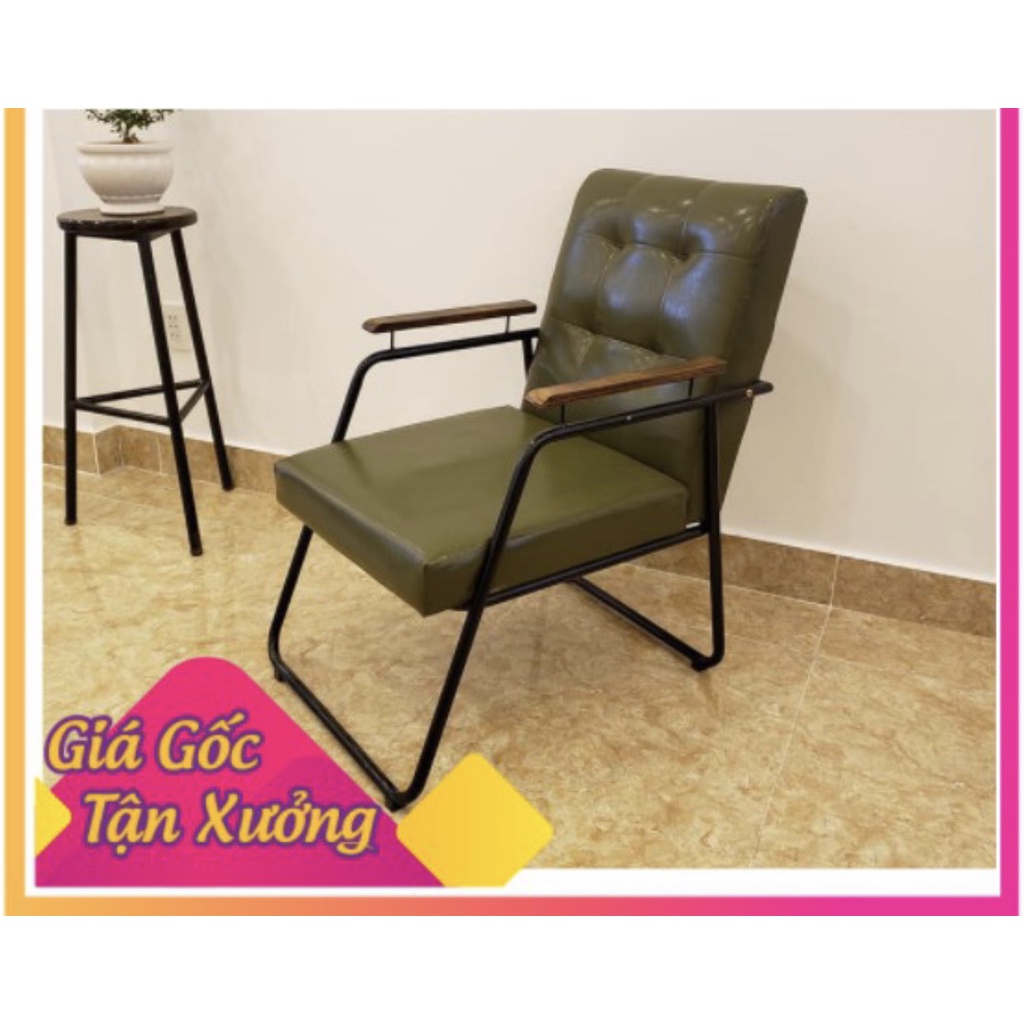 Ghế sofa cafe đơn chân sắt