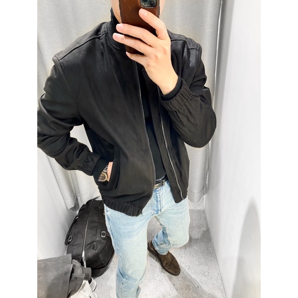 Áo Khoác Da Lộn Hai Màu