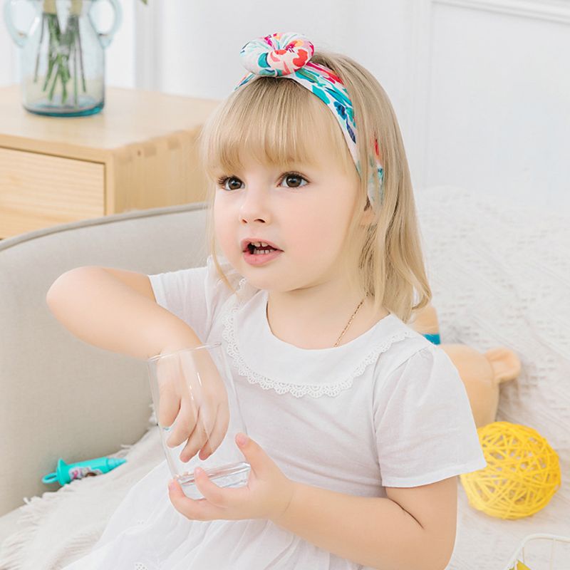 Băng Đô Vải Nylon In Hình Bánh Donut DIY Cho Bé