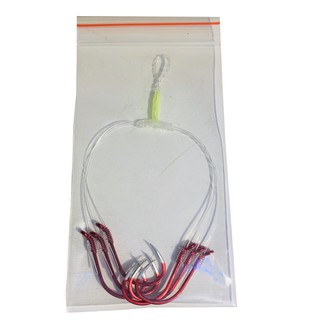 [CỰC BÉN] lưỡi chùm câu cá tra bkk đỏ-lưỡi câu chùm nho 4 và 6 lưỡi câu bkk đỏ, cước 0.6 li-lưỡi câu cá tra sông hồ