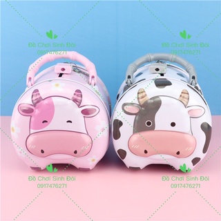 Kết sắt bỏ ống có khoá - hình con bò- ống heo có ổ khoá