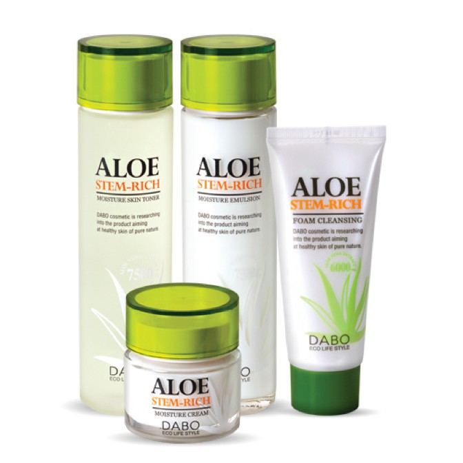 Kem Dưỡng Da Lô Hội Aloe Stem Rick Moisture Cream Dabo Hàn Quốc 50g ( MẪU MỚI)