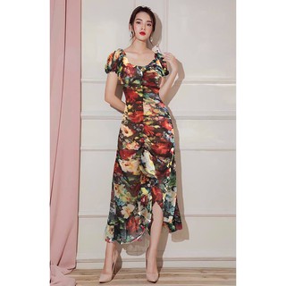 Đầm Maxi Nhún Bèo