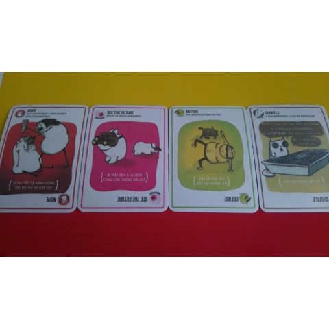 TRÒ CHƠI VUI NHỘN - MÈO NỔ - EXPLODING KITTEN - PHIÊN BẢN 16 - TIẾNG VIỆT - HỘP ĐỎ